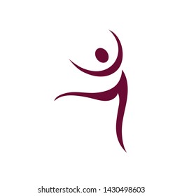 Human character logo sign illustration vector design