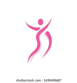 Human character logo sign illustration vector design