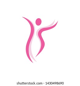 Human character logo sign illustration vector design