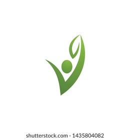 Human character logo sign illustration vector design