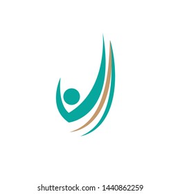 Human character logo sign illustration vector design - Vector
