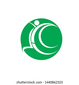 Human character logo sign illustration vector design - Vector
