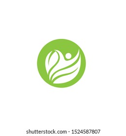 Human character logo sign illustration vector design