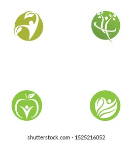 Human character logo sign illustration vector design