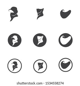 Human character logo sign illustration vector design