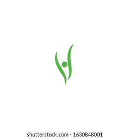 Human character logo sign illustration vector design