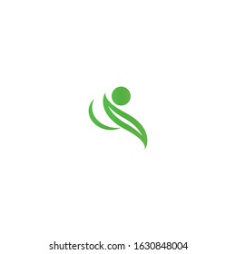 Human character logo sign illustration vector design