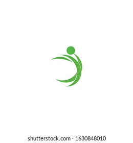 Human character logo sign illustration vector design