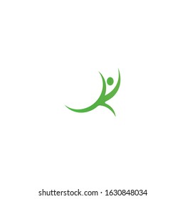 Human character logo sign illustration vector design