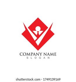 Human character logo sign illustration vector design