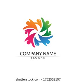 Human character logo sign illustration vector design