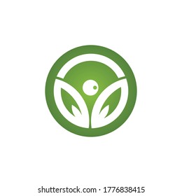 Human character logo sign illustration vector design