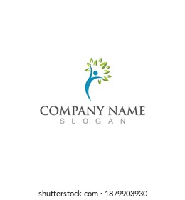 Human character logo sign illustration vector design