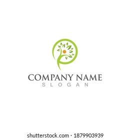 Human character logo sign illustration vector design