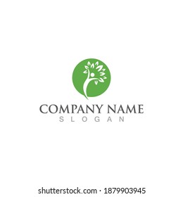 Human character logo sign illustration vector design