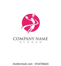 Human character logo sign illustration vector design