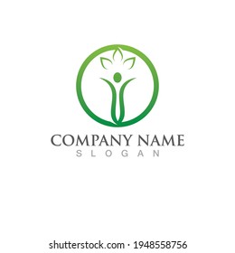 Human character logo sign illustration vector design