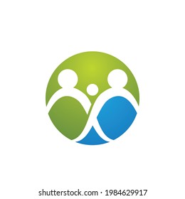 Human character logo sign illustration vector design
