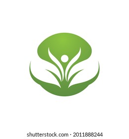 Human character logo sign illustration vector design