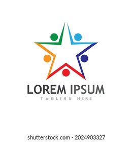 Human character logo sign illustration vector design