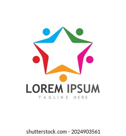 Human character logo sign illustration vector design
