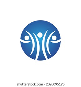 Human character logo sign illustration vector design