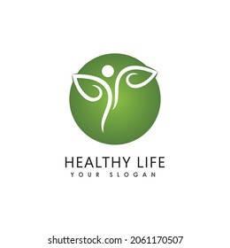 Human character logo sign illustration vector design