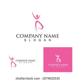 Human character logo sign illustration vector design