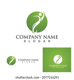Human character logo sign illustration vector design