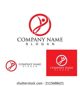 Human character logo sign illustration vector design