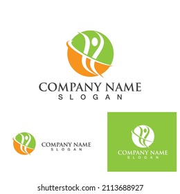 Human character logo sign illustration vector design