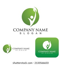 Human character logo sign illustration vector design