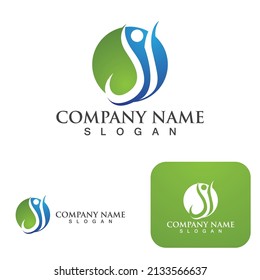 Human character logo sign illustration vector design