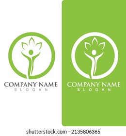 Human character logo sign illustration vector design