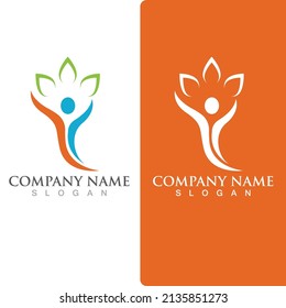 Human character logo sign illustration vector design