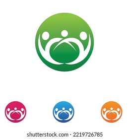 Human character logo sign illustration vector design