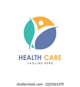 Human character logo sign illustration vector design