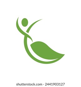 Human character logo sign illustration vector design