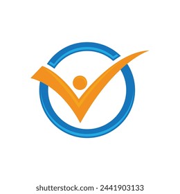 Human character logo sign illustration vector design