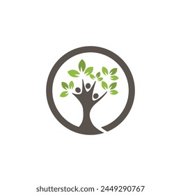 Human character logo sign illustration vector design