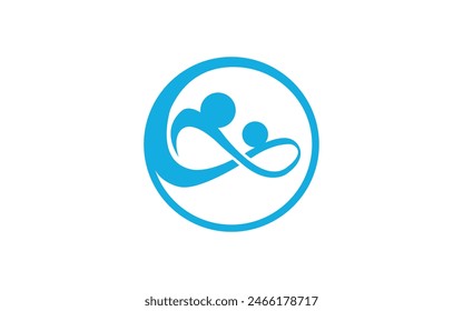 Human character logo sign illustration vector design Free Vector