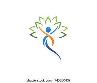 Human character logo sign illustration design
