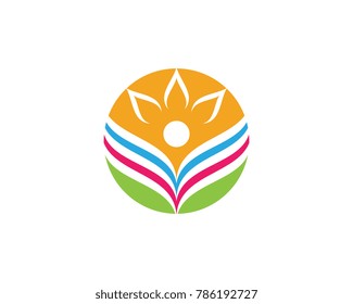 Human character logo sign illustration vector design