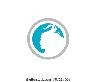 Human character logo sign illustration vector design