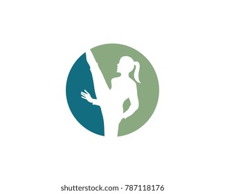 Human character logo sign illustration vector design