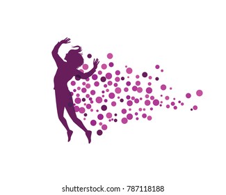 Human character logo sign illustration vector design