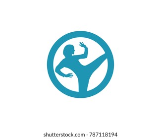 Human character logo sign illustration vector design