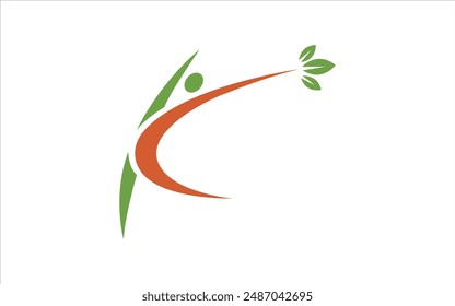 human character logo sign logo pro vector