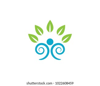 Human character logo sign,Health care logo