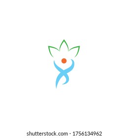 Human character logo sign,Health care logo - Vector